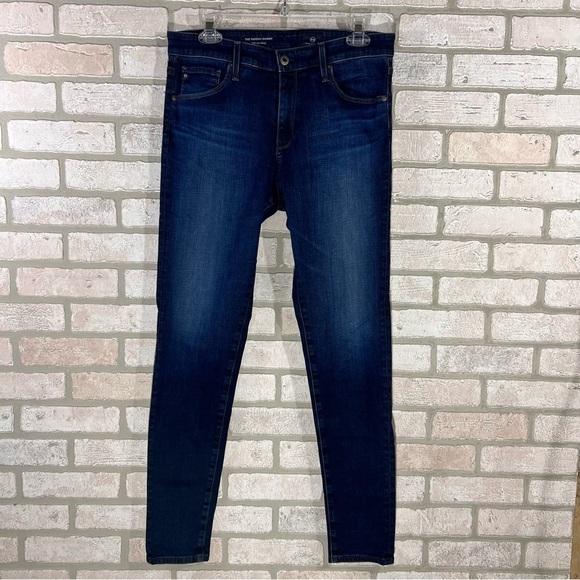 Ag The Farrah High Rise Skinny Jeans in Dark Wash Size 29 - Picture 5 of 11